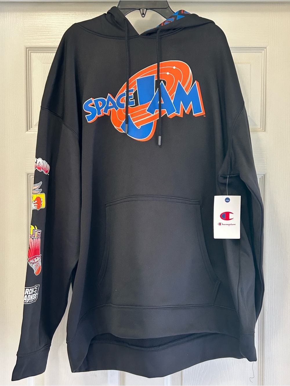 Champion Black Space Jam Graphic Pullover Hoodie